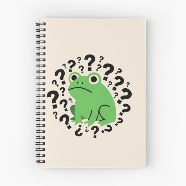Item preview, Cute Confused Frog Sticker - Funny Overthinking Green Toad T-Shirt designed and sold by ZyxDes.