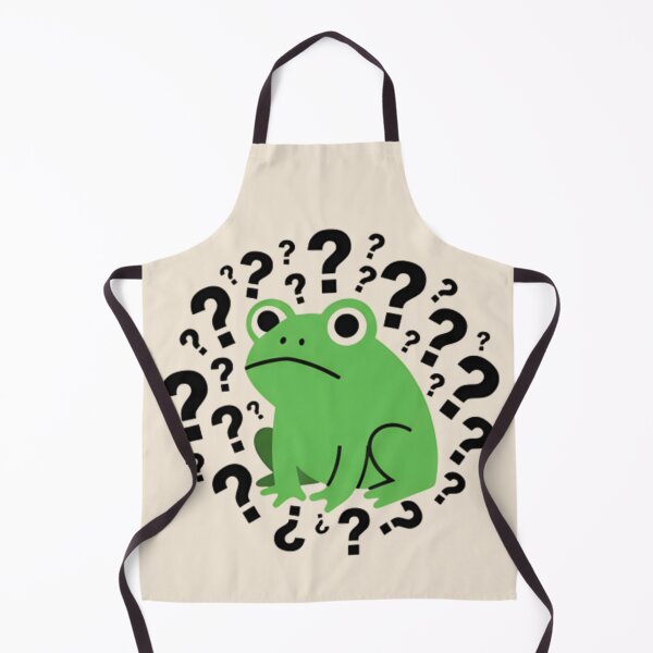 Item preview, Cute Confused Frog Sticker - Funny Overthinking Green Toad T-Shirt designed and sold by ZyxDes.
