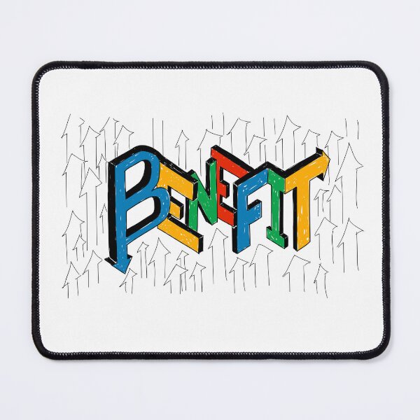 Item preview, Benefit Bold Colorful Arrow Hand Drawn Typography Streetwear Urban Art designed and sold by DERA RAY.