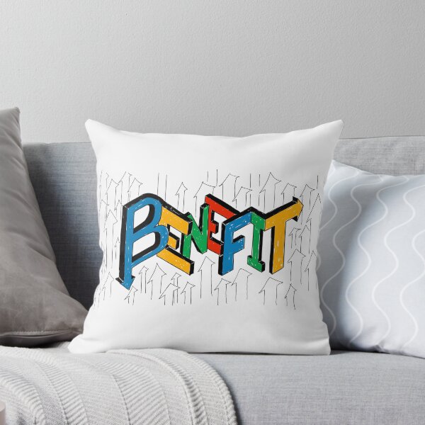 Item preview, Benefit Bold Colorful Arrow Hand Drawn Typography Streetwear Urban Art designed and sold by DERA RAY.