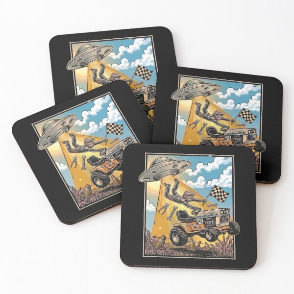 Item preview, Racing Mower - Alien Abduction - Lawn Mower Racing designed and sold by RaceDayRags.