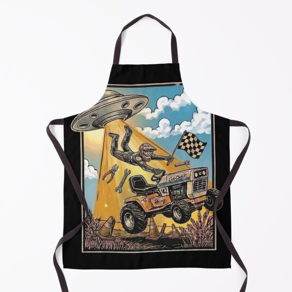 Item preview, Racing Mower - Alien Abduction - Lawn Mower Racing designed and sold by RaceDayRags.