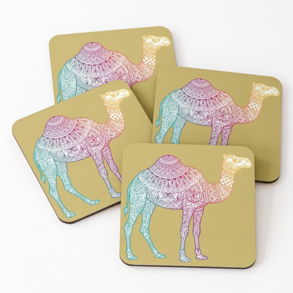 Item preview, Mandala Camel Art in Vibrant Colors designed and sold by TurkiStudio.