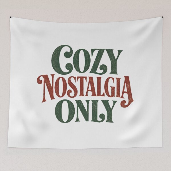 Item preview, Cozy Nostalgia Only Retro Christmas Vintage Typography Shirt designed and sold by PhylonBoxx.