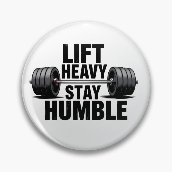 Item preview, Lift Heavy Stay Humble – Bold Gym Motivation Barbell Shirt designed and sold by Glamour Gaze .
