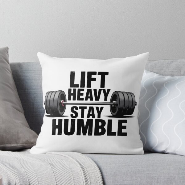 Item preview, Lift Heavy Stay Humble – Bold Gym Motivation Barbell Shirt designed and sold by Glamour Gaze .