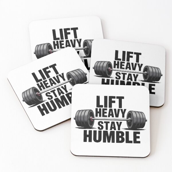 Item preview, Lift Heavy Stay Humble – Bold Gym Motivation Barbell Shirt designed and sold by Glamour Gaze .