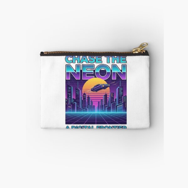 Item preview, Chase The Neon Synthwave Retro Car designed and sold by GiggleInkTees.