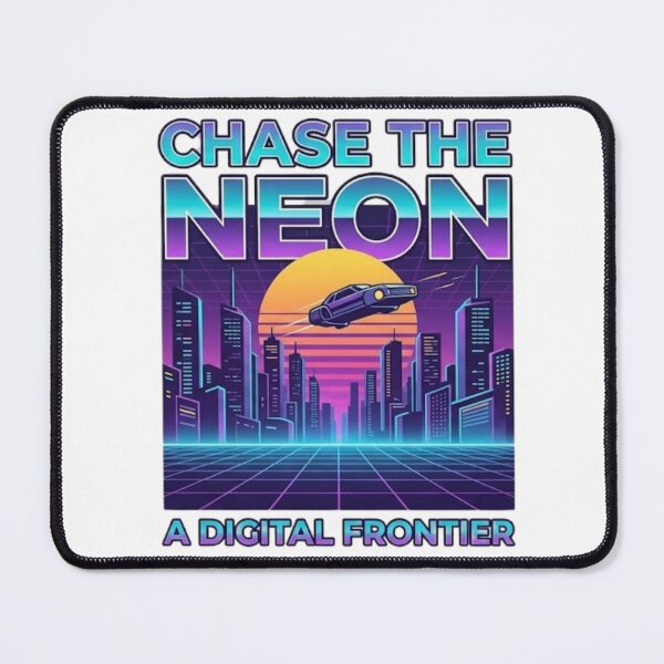 Item preview, Chase The Neon Synthwave Retro Car designed and sold by GiggleInkTees.