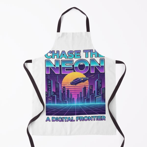 Item preview, Chase The Neon Synthwave Retro Car designed and sold by GiggleInkTees.