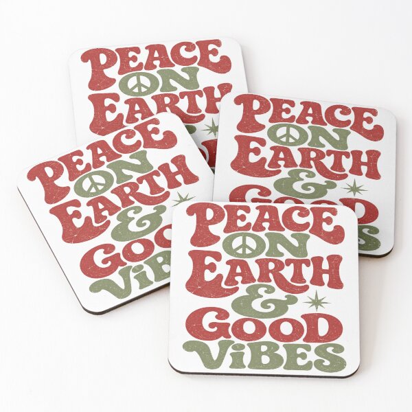 Item preview, Peace On Earth Good Vibes Retro Festive Christmas Shirt designed and sold by PhylonBoxx.