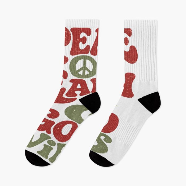 Item preview, Peace On Earth Good Vibes Retro Festive Christmas Shirt designed and sold by PhylonBoxx.