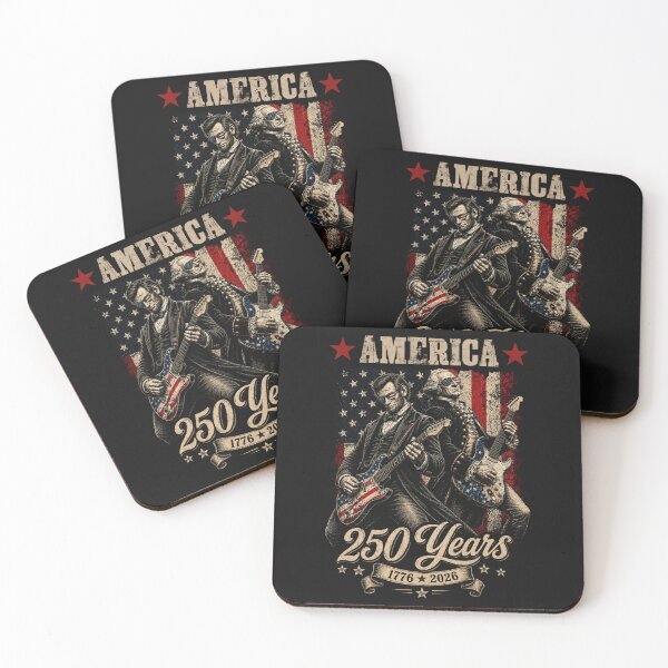 Item preview, Vintage Washington Lincoln Playing Guitar 250 Years America designed and sold by FeestMia.