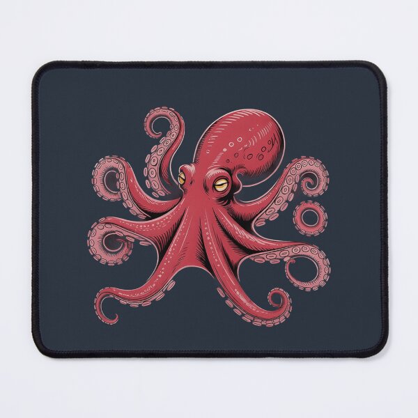 Item preview, Vintage Red Octopus Sticker - Retro Nautical T-Shirt designed and sold by ZyxDes.