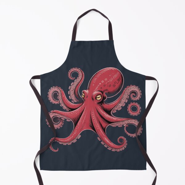 Item preview, Vintage Red Octopus Sticker - Retro Nautical T-Shirt designed and sold by ZyxDes.