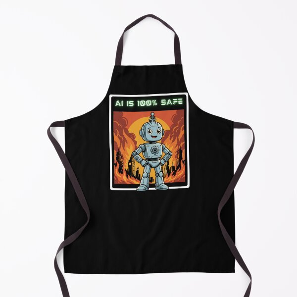 Item preview, Ai Is 100% Safe Funny Anti Artificial Intelligence Anti-Ai Humor  designed and sold by SchlossInspire.