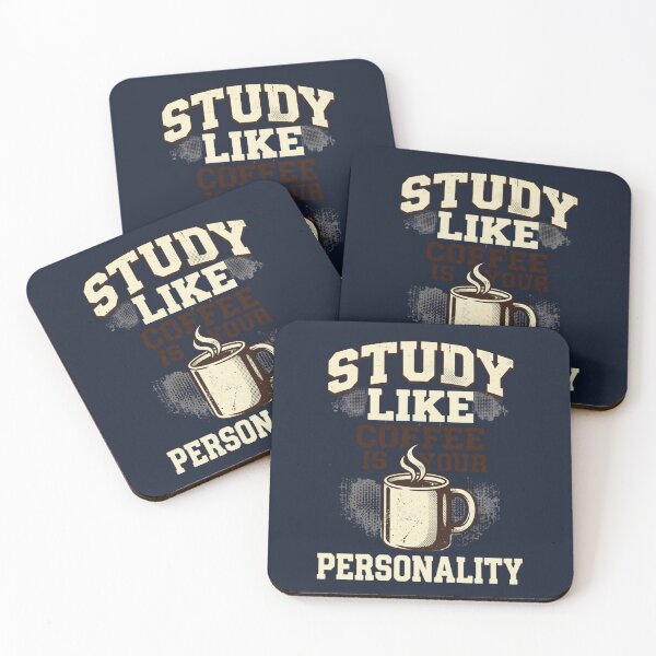 Item preview, Study Like Coffee Is Your Personality Funny Student Tee designed and sold by Amr Darwish Graphic designer.