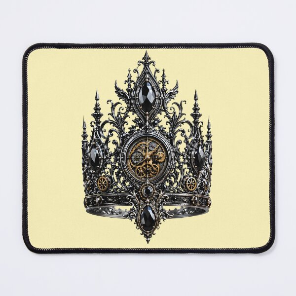 Item preview, Steam-Goth Crown | Victorian Mourning Crown with Gothic Clockwork Art designed and sold by Studio77-Gothic.