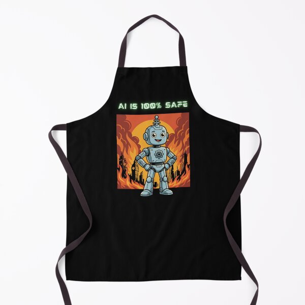 Item preview, Ai Is 100% Safe Funny Anti Artificial Intelligence Anti-Ai Humor  designed and sold by SchlossInspire.