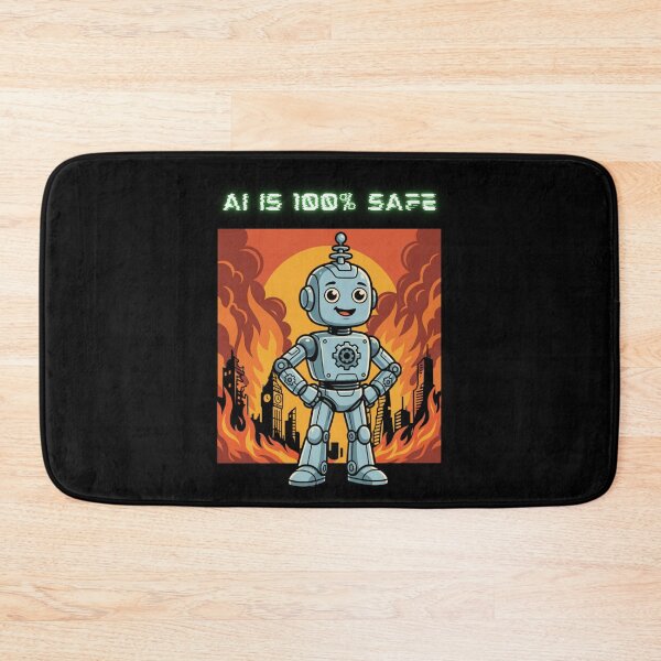 Item preview, Ai Is 100% Safe Funny Anti Artificial Intelligence Anti-Ai Humor  designed and sold by SchlossInspire.