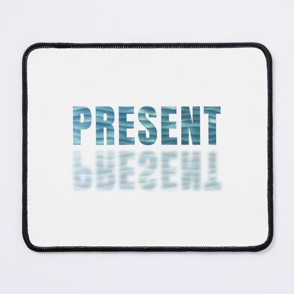 Item preview, Present Mirrored Water Typography Text designed and sold by LekkieStudioArt.