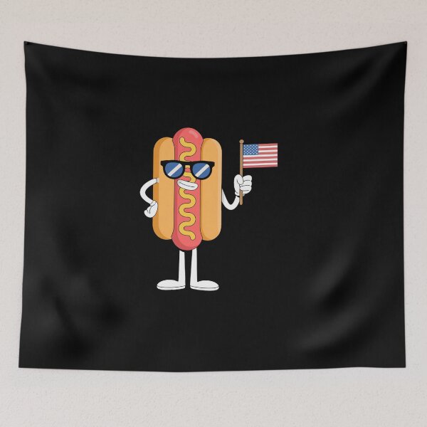 Item preview, Hot Dog American Flag July 4th Patriotic designed and sold by TyraYoung.