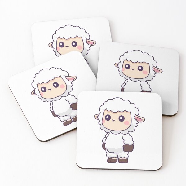 Item preview, Cute Chibi Fluffy Lamb Character Cartoon designed and sold by Warwormm.