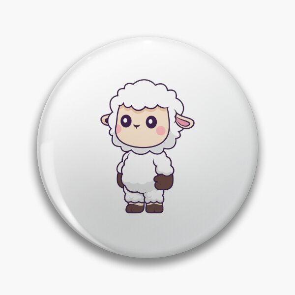 Item preview, Cute Chibi Fluffy Lamb Character Cartoon designed and sold by Warwormm.