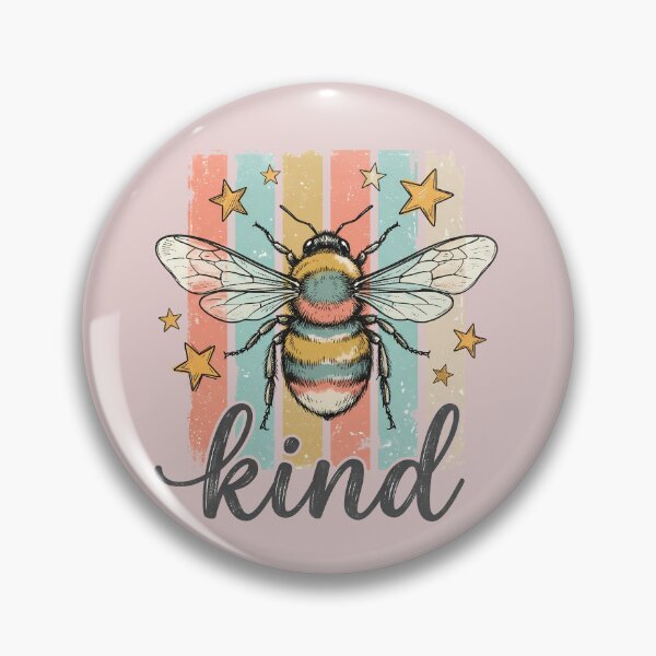 Item preview, Bee Kind Vintage Retro Design – Cute Bumble Bee Aesthetic Inspirational designed and sold by Golden Blaze Studio.