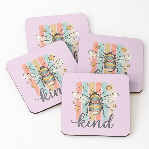 Item preview, Bee Kind Vintage Retro Design – Cute Bumble Bee Aesthetic Inspirational designed and sold by Golden Blaze Studio.
