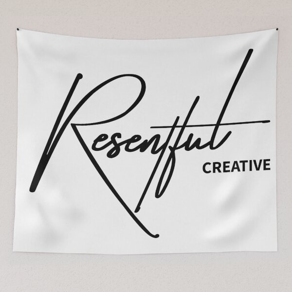 Item preview, Resentful Creative - Moody Art & Design Typography designed and sold by ReggieDior.