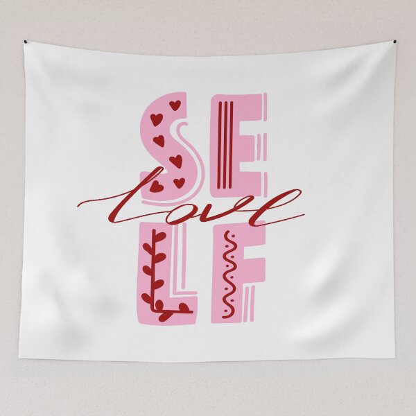 Item preview, Self Love Feminine Typography Quote Design designed and sold by A Little Unhinged.