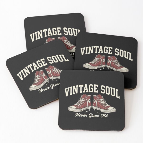 Item preview, Vintage Soul Red High Top Sneakers designed and sold by GiggleInkTees.