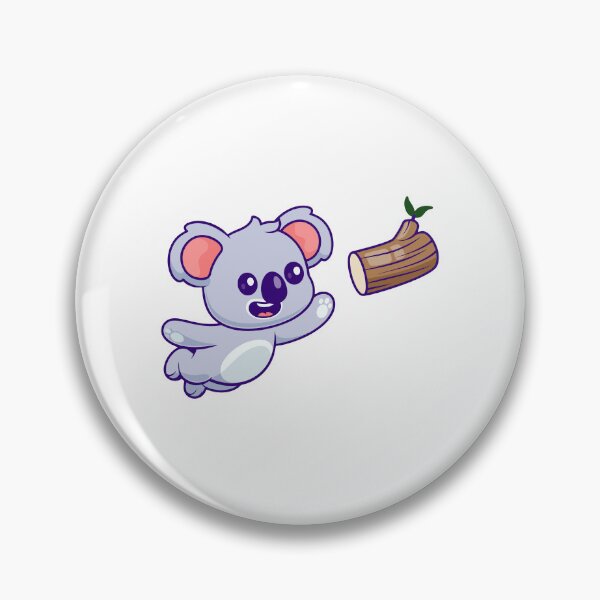 Item preview, Cute Flying Koala Chasing Tree Log Cartoon designed and sold by Warwormm.