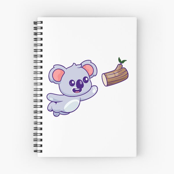 Item preview, Cute Flying Koala Chasing Tree Log Cartoon designed and sold by Warwormm.