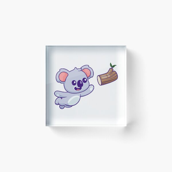 Item preview, Cute Flying Koala Chasing Tree Log Cartoon designed and sold by Warwormm.