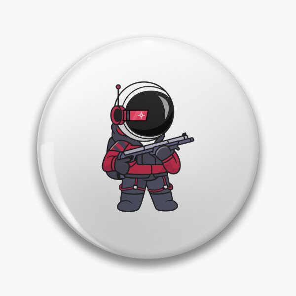 Item preview, Futuristic Sci Fi Cyberpunk Astronaut Soldier Cartoon designed and sold by Warwormm.