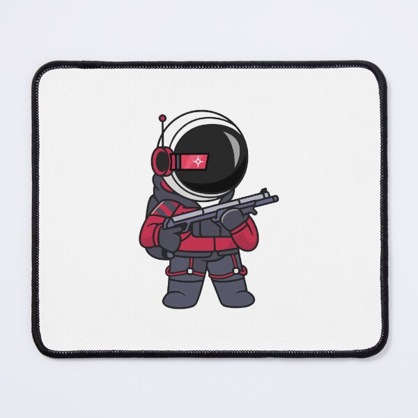 Item preview, Futuristic Sci Fi Cyberpunk Astronaut Soldier Cartoon designed and sold by Warwormm.