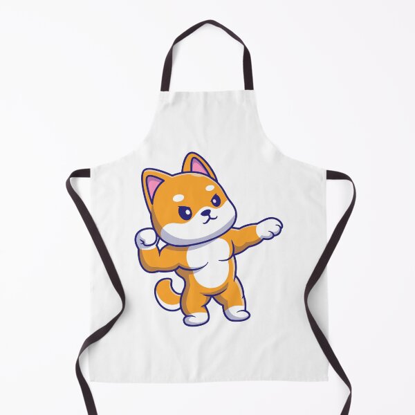 Item preview, Funny Muscular Shiba Inu Gym Fitness Cartoon designed and sold by Warwormm.