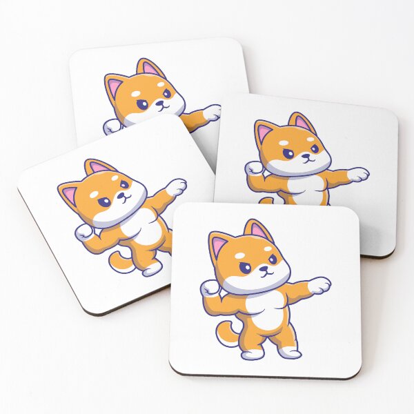 Item preview, Funny Muscular Shiba Inu Gym Fitness Cartoon designed and sold by Warwormm.