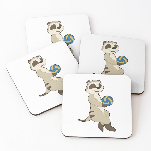Item preview, Meerkat Volleyball player Volleyball Sports designed and sold by Snabdesign84.