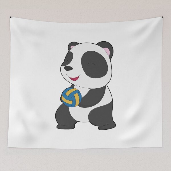 Item preview, Panda Volleyball player Volleyball Sports designed and sold by Snabdesign84.