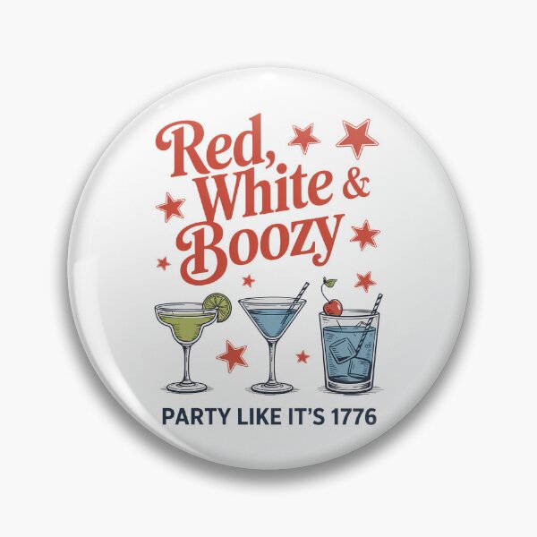 Item preview, Red White and Boozy, Party in the USA Drinking designed and sold by TyraYoung.