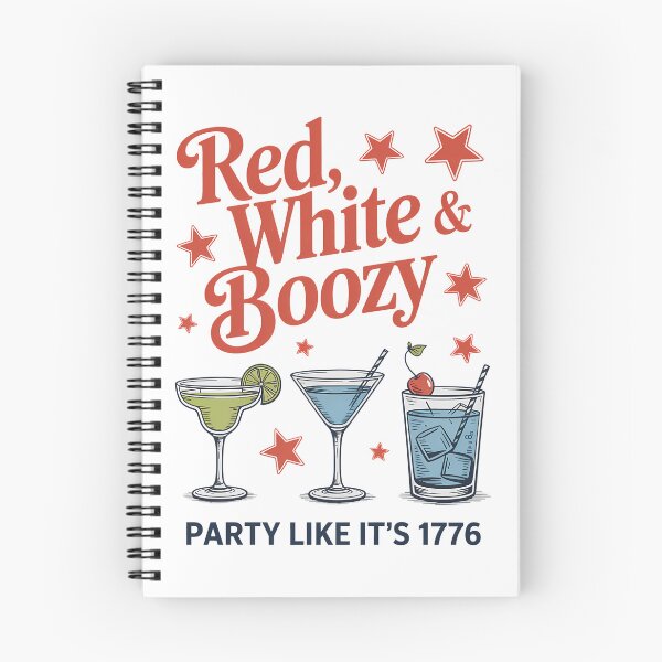 Item preview, Red White and Boozy, Party in the USA Drinking designed and sold by TyraYoung.