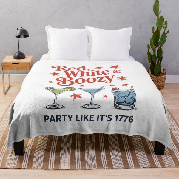 Item preview, Red White and Boozy, Party in the USA Drinking designed and sold by TyraYoung.
