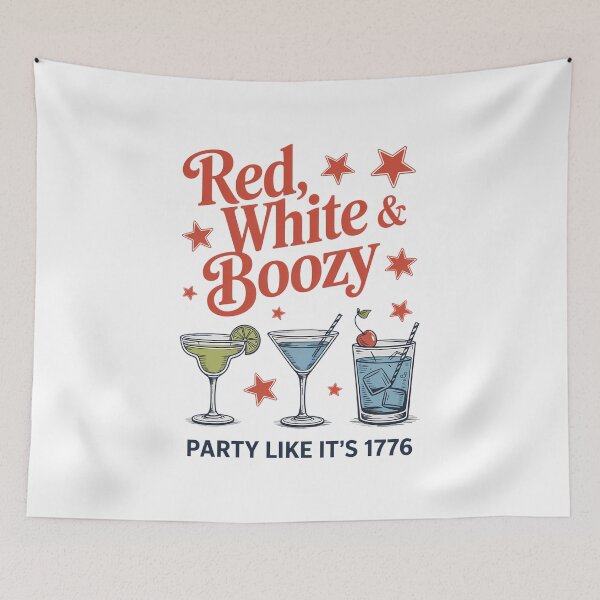 Item preview, Red White and Boozy, Party in the USA Drinking designed and sold by TyraYoung.