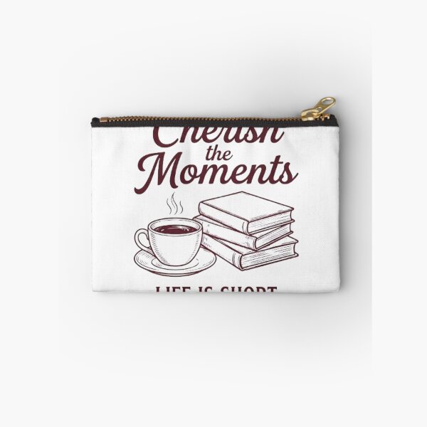 Item preview, Cherish The Moments Coffee Books Art designed and sold by GiggleInkTees.