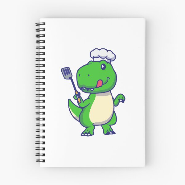 Item preview, Cute T-Rex Dinosaur Chef with Spatula Illustration designed and sold by Warwormm.