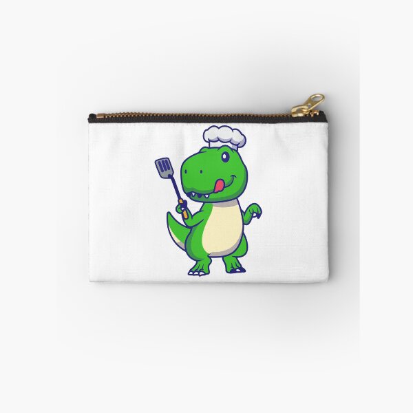Item preview, Ilustración de un simpático dinosaurio T-Rex chef con espátula. designed and sold by Warwormm.