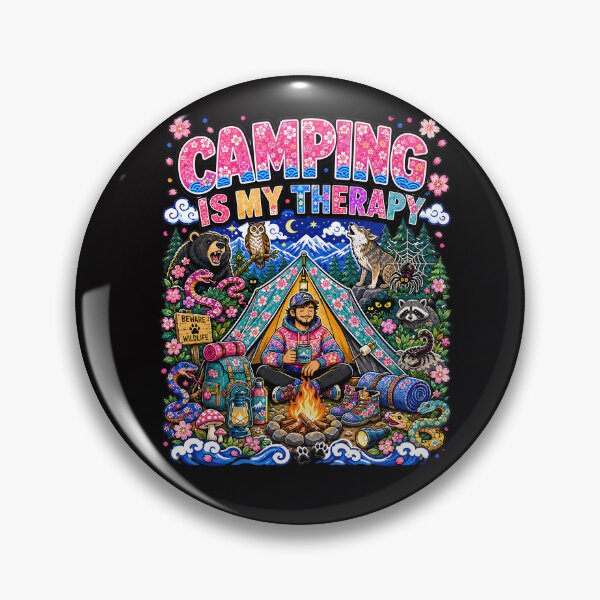 Item preview, Camping boating fishing is my Therapy designed and sold by CoolCrazyQuirky.
